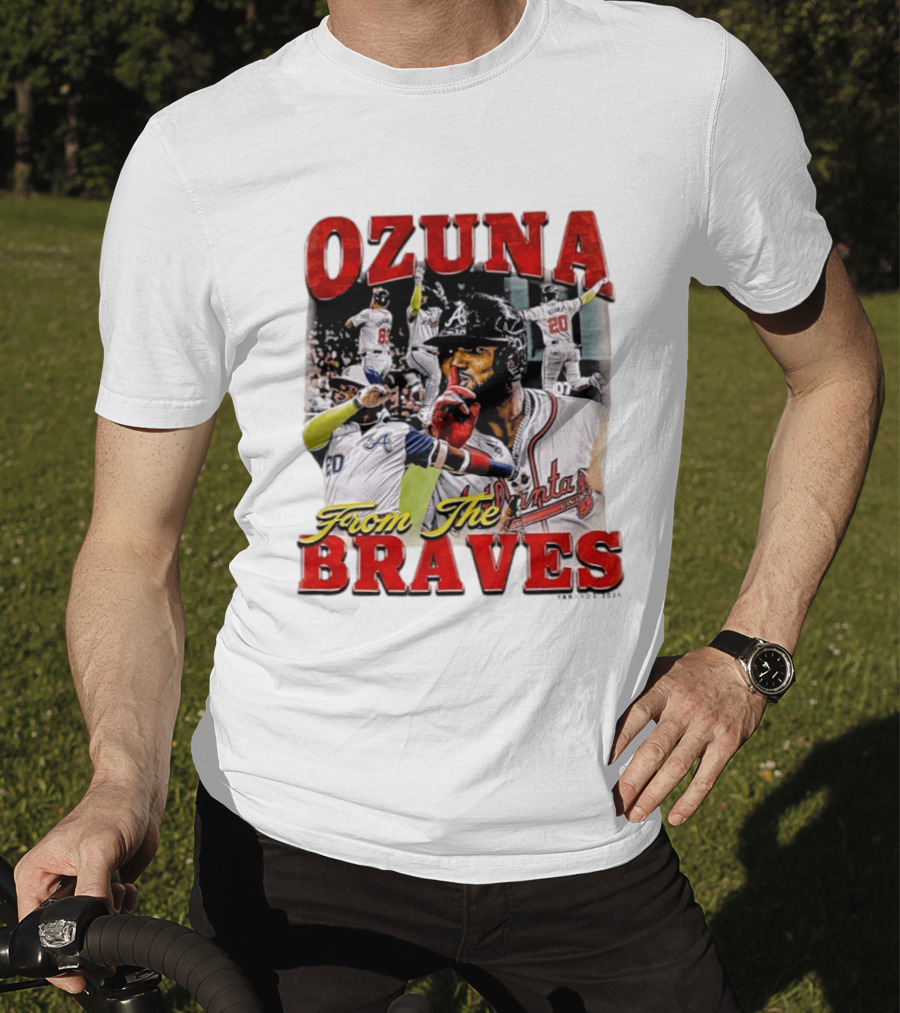 Ozuna Atlanta Braves 20 Baseball Celebration T-Shirt