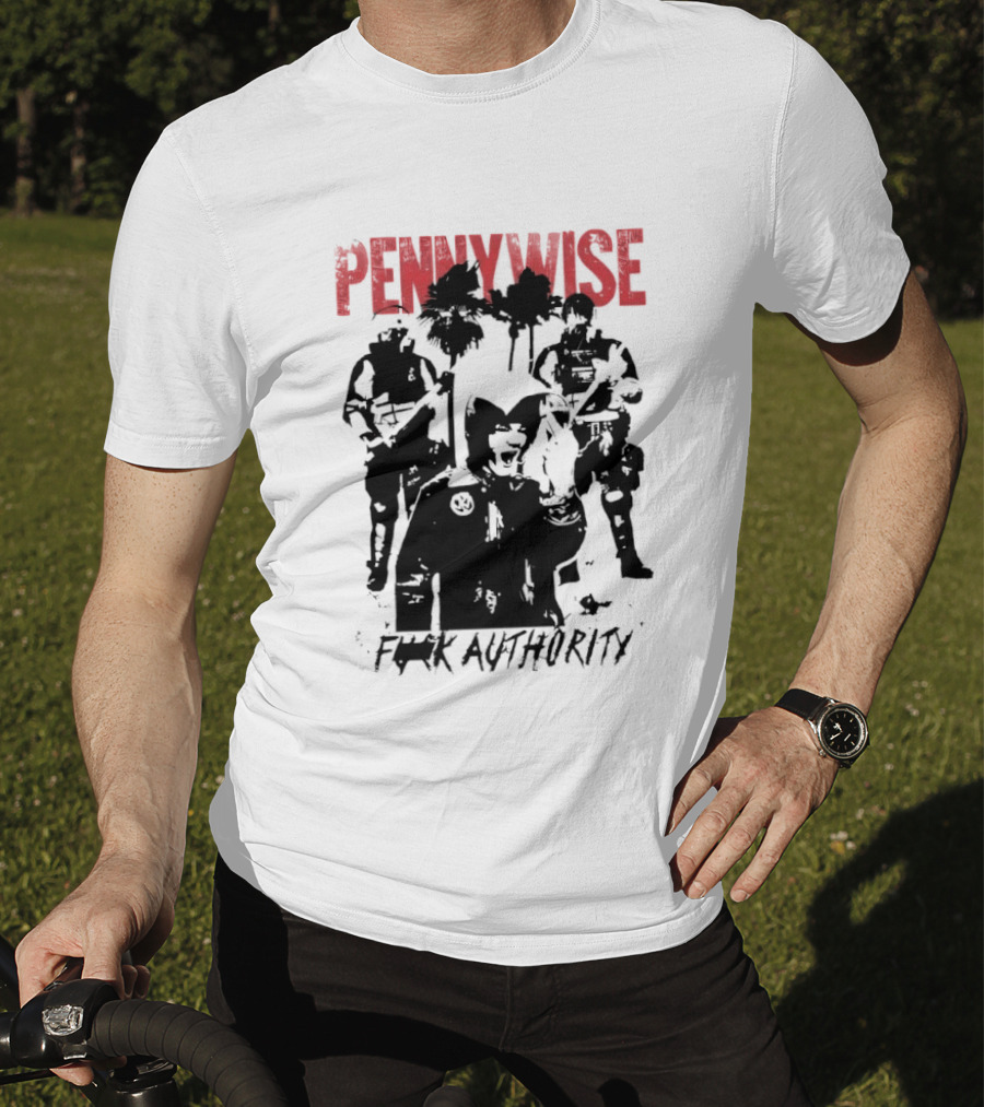 Pennywise Fuck Authority Military Soldiers And Clowns T-Shirt