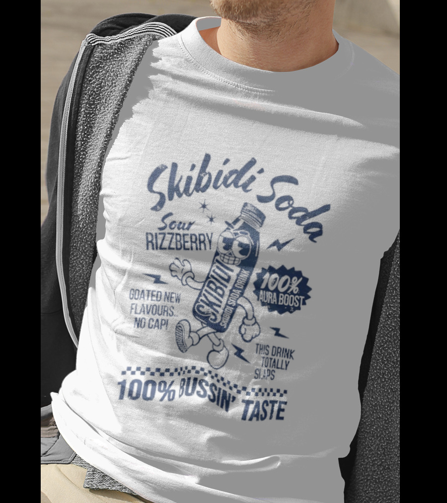 Skibidi Soda Sour Rizzberry 100 Percent Bussin Taste Dance Move Flavor T-Shirt