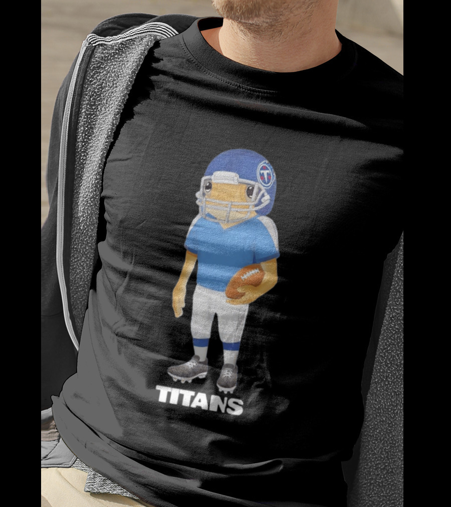 Bad Bunny X Tennessee Titans Football Player Character Collaboration T-Shirt