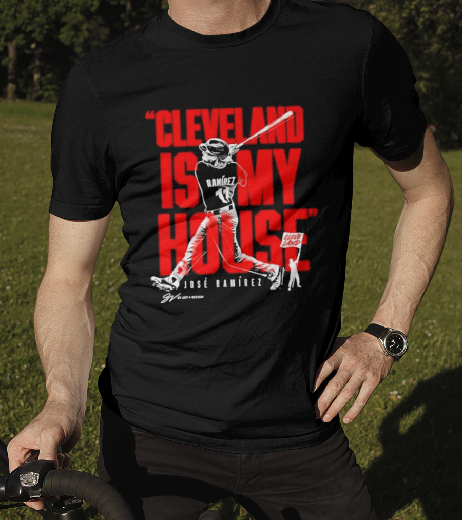 Cleveland Is My House José Ramírez Baseball Player Guardians T-Shirt