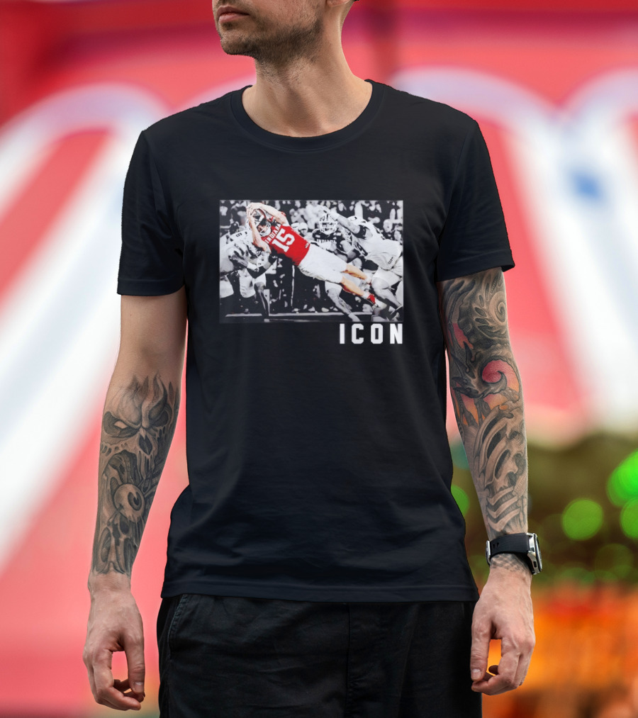 ICON Indiana Hoosiers Football Number 15 Action Play T-Shirt