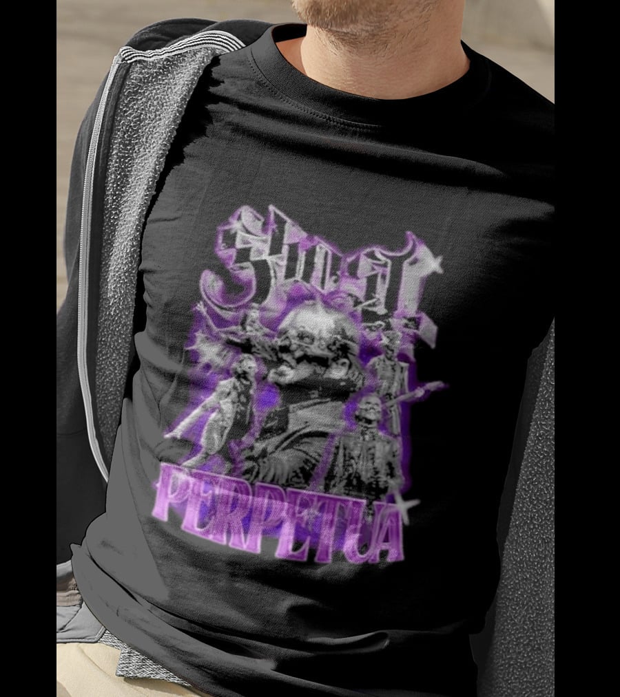 Ghost Perpetua 2026 Band Members Purple Goth Aesthetic T-Shirt