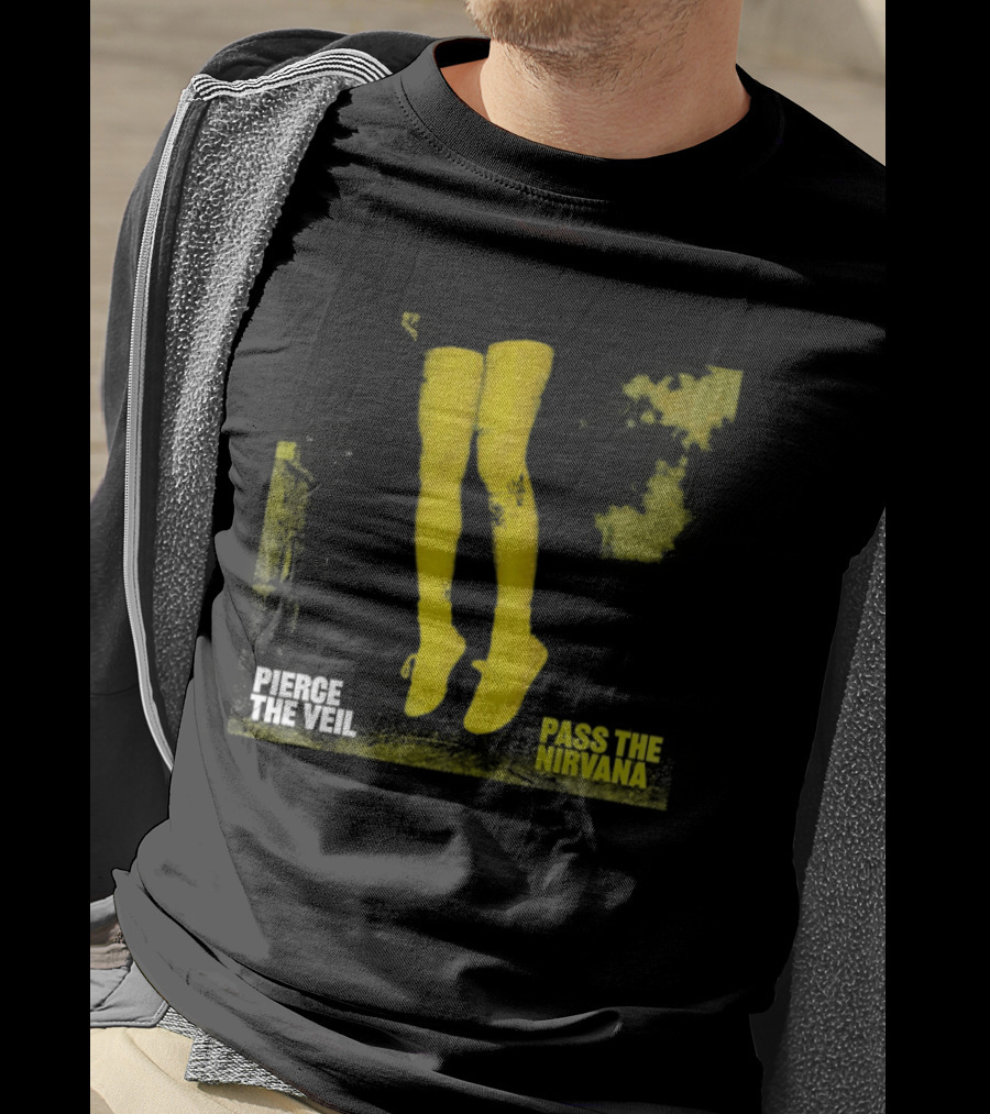 Pierce The Veil Pass The Nirvana Yellow Boots T-Shirt