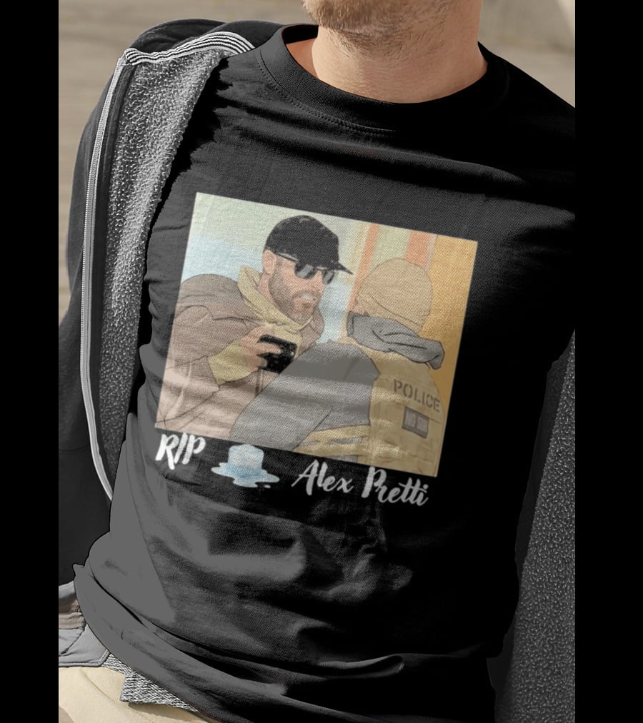 RIP Alex Pretti Melting Ice Justice For Alex Pretti Abolish ICE T-Shirt