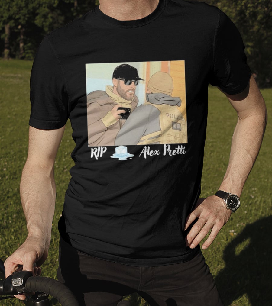 RIP Alex Pretti Melting Ice Justice For Alex Pretti Abolish ICE T-Shirt
