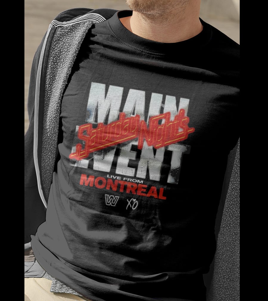 Saturday Night's Main Event Montreal WWE X The Weeknd T-Shirt