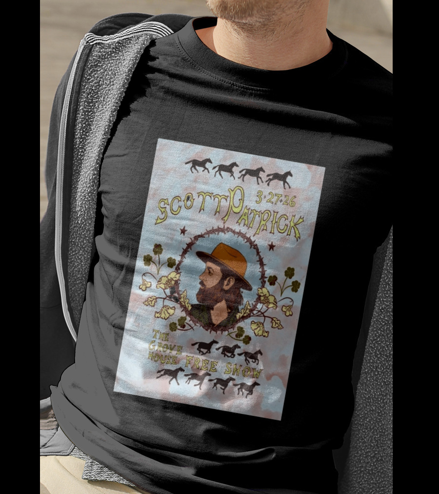 Scott Patrick The Grove House Free Show Mariposa CA March 27 2026 T-Shirt