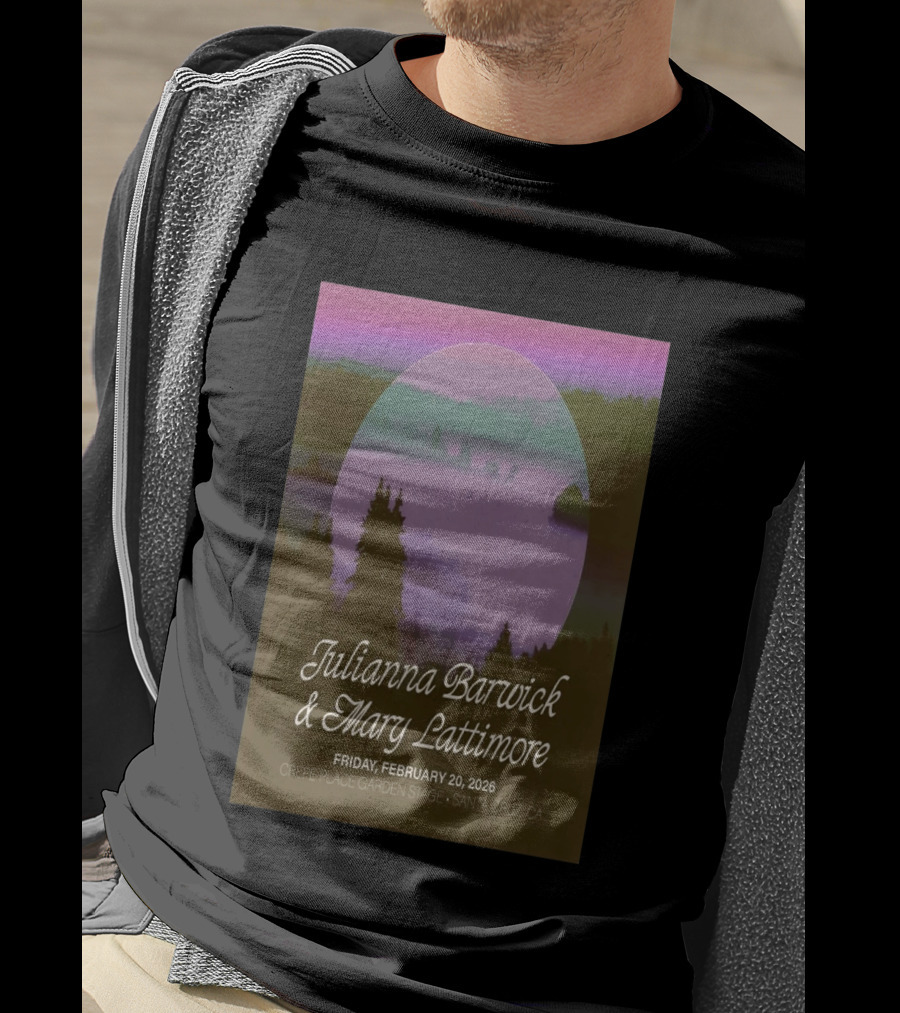 Julianna Barwick Mary Lattimore February 20 2026 Crepe Place Garden Stage Santa Cruz CA T-Shirt