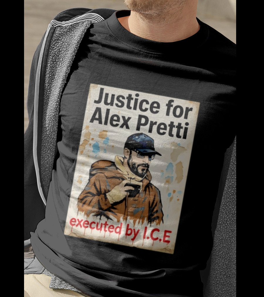 Justice For Alex Pretti Executed By ICE Visual T-Shirt