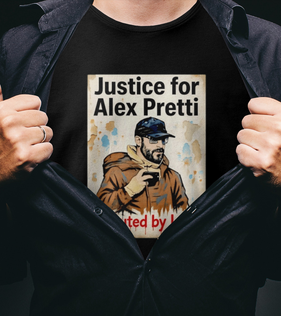 Justice For Alex Pretti Executed By ICE Visual T-Shirt