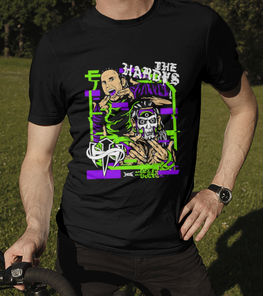 The Hardys Matt Jeff Hardy Caricature T-Shirt