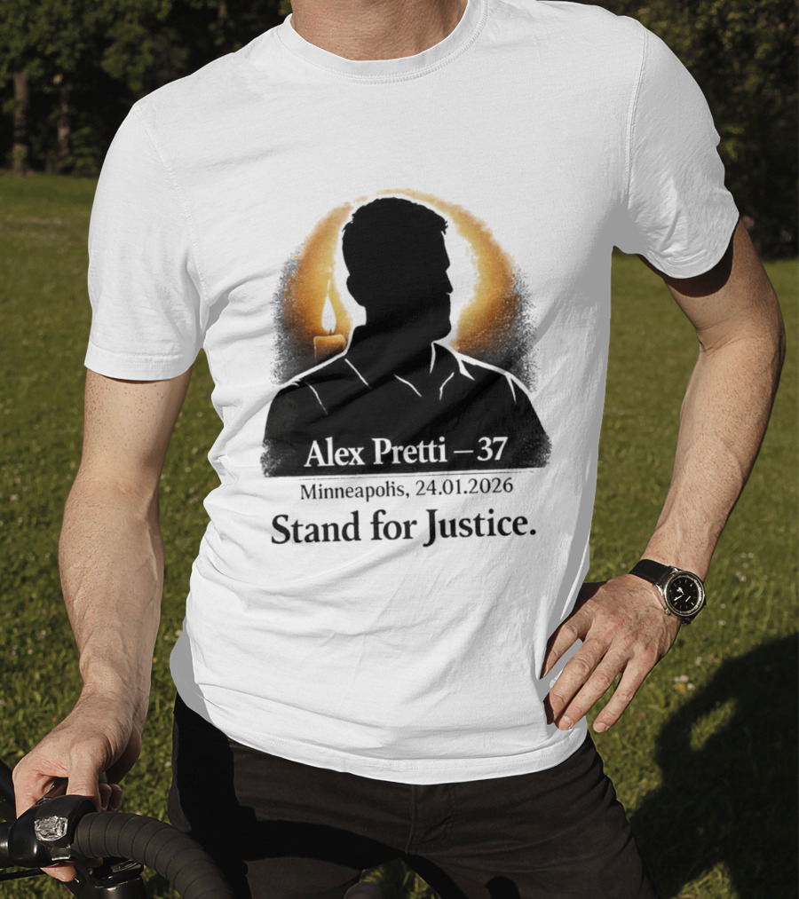 Alex Pretti 37 Minneapolis 24.01.2026 Stand For Justice Candle T-Shirt