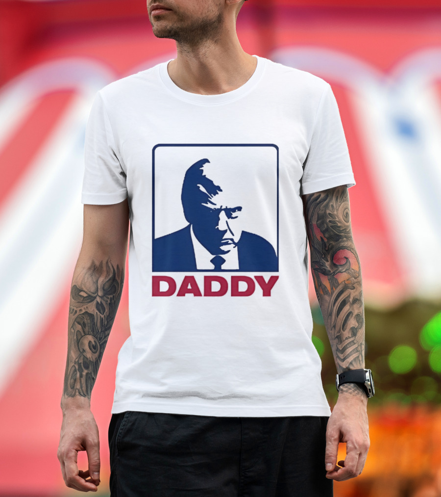 Daddy Donald Trump Blue Red T-Shirt