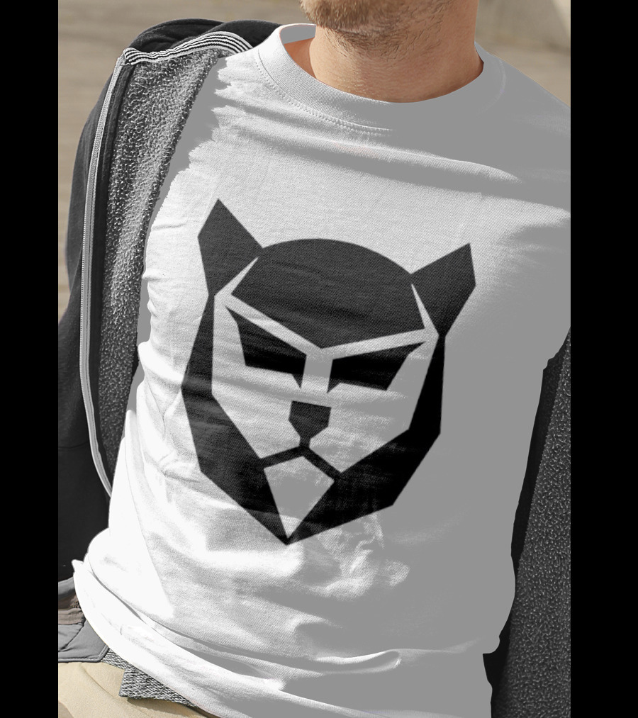 Panther Mask Baseball Geometric T-Shirt