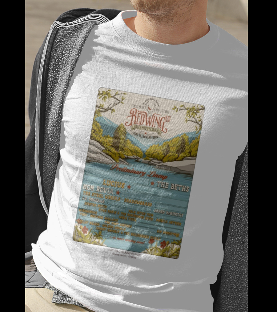 Red Wing Roots Music Festival XIII June 19 21 2026 Preliminary Lineup Lucius The Beths T-Shirt
