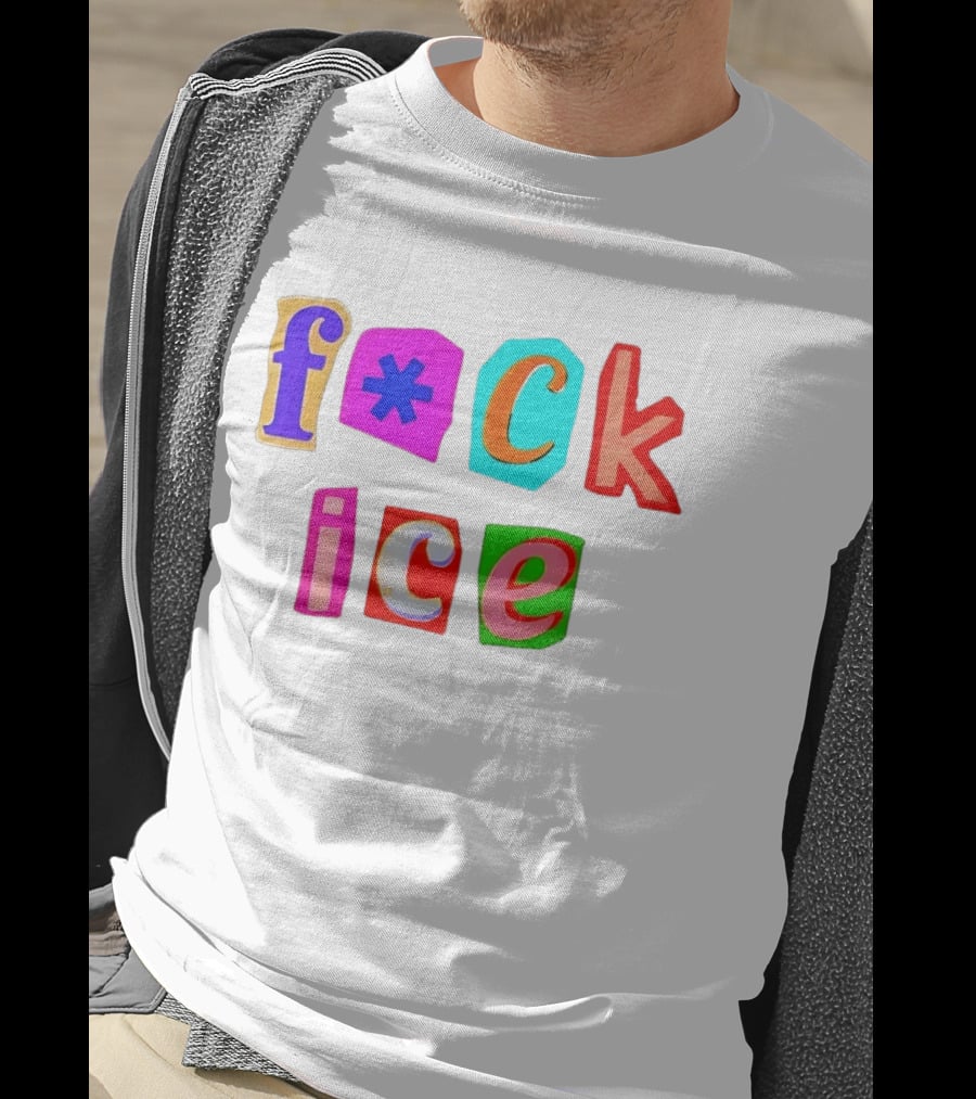 F*ck Ice Colorful Letters T-Shirt