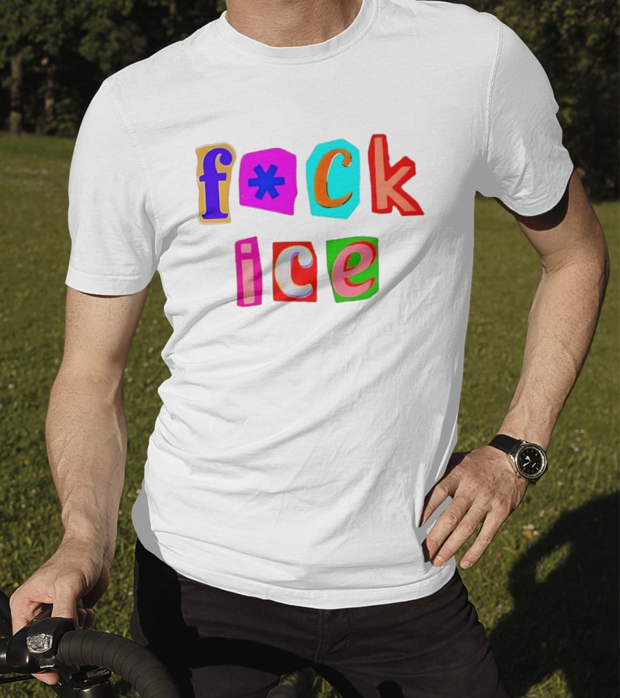 F*ck Ice Colorful Letters T-Shirt