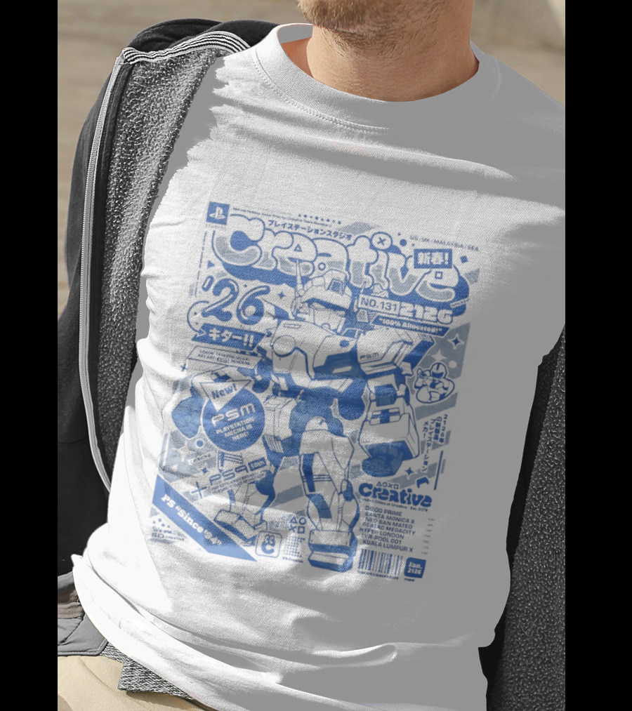 PlayStation Creative Mecha Comic PSM Since 94 Volume 26 T-Shirt