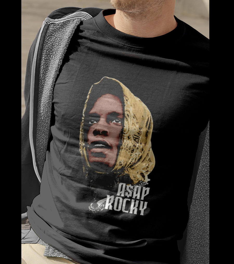 ASAP Rocky Headscarf Style Bandana Fashion Trend T-Shirt