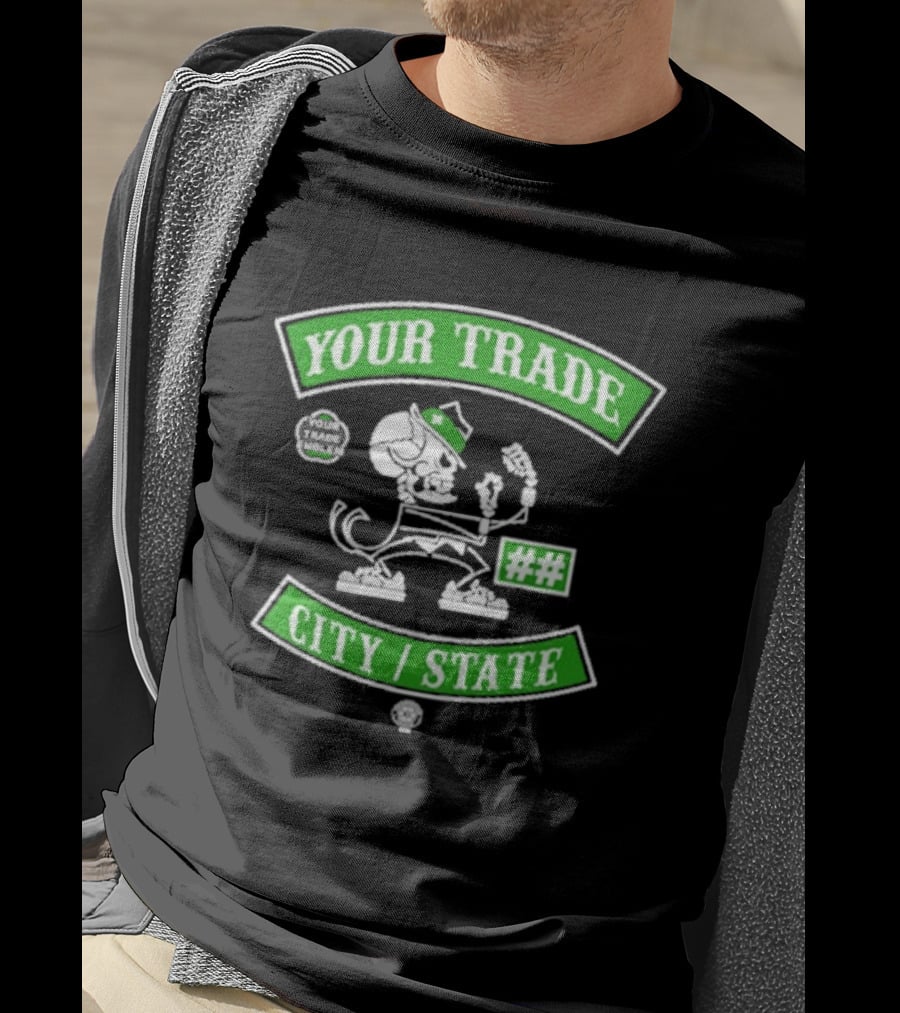 Catch The Truck Members Your Trade City State Skeleton Cartoon T-Shirt
