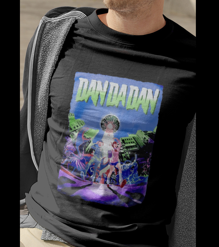 Dan Da Dan Momo Ayase Ken Takakura Manga Characters Urban Adventure T-Shirt