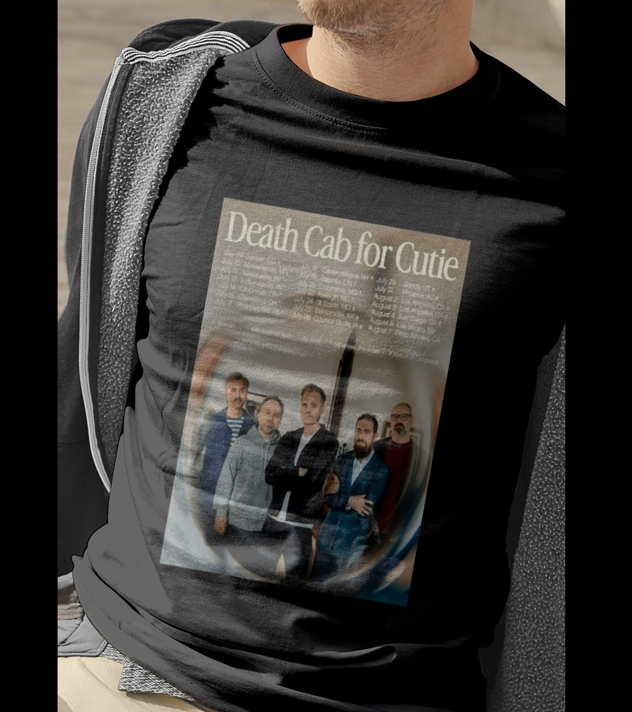 Death Cab For Cutie 2026 North America Tour Dates With Japanese Breakfast Jay Som Nation Of Language T-Shirt
