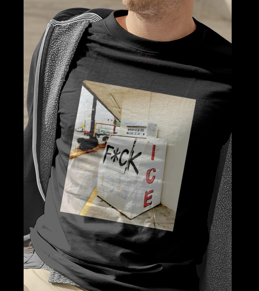 F*ck ICE Abolish ICE Message On Ice Bin T-Shirt