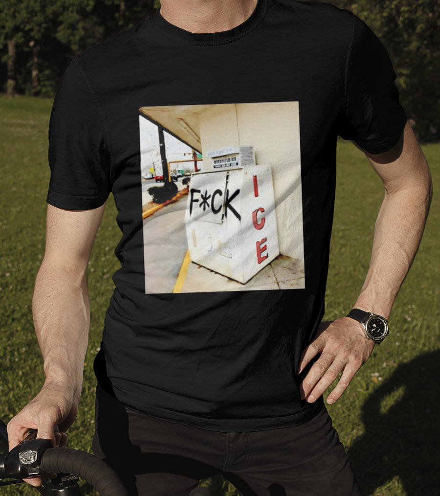 F*ck ICE Abolish ICE Message On Ice Bin T-Shirt
