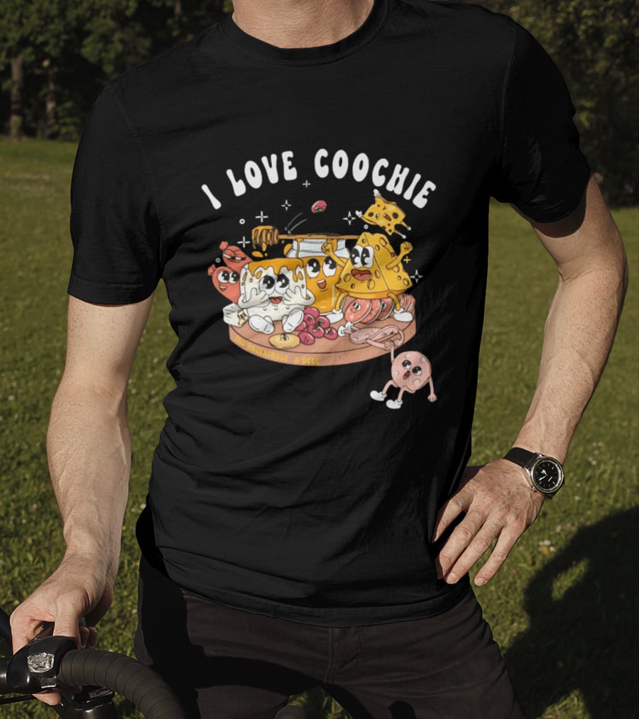 I Love Coochie The Rosenthals X DCCC Cheese Plate Cartoon Characters T-Shirt