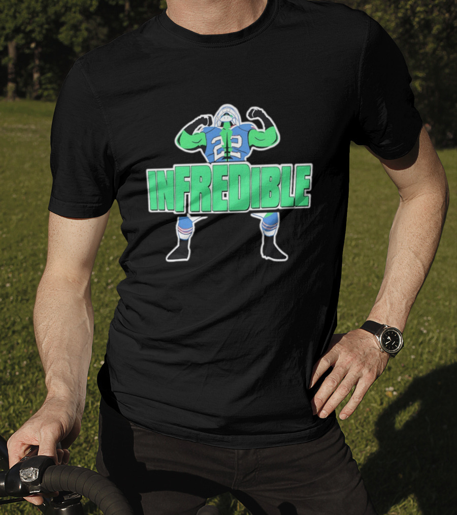 Infredible 22 Buffalo Bills Ray Davis Football Player Cartoon T-Shirt