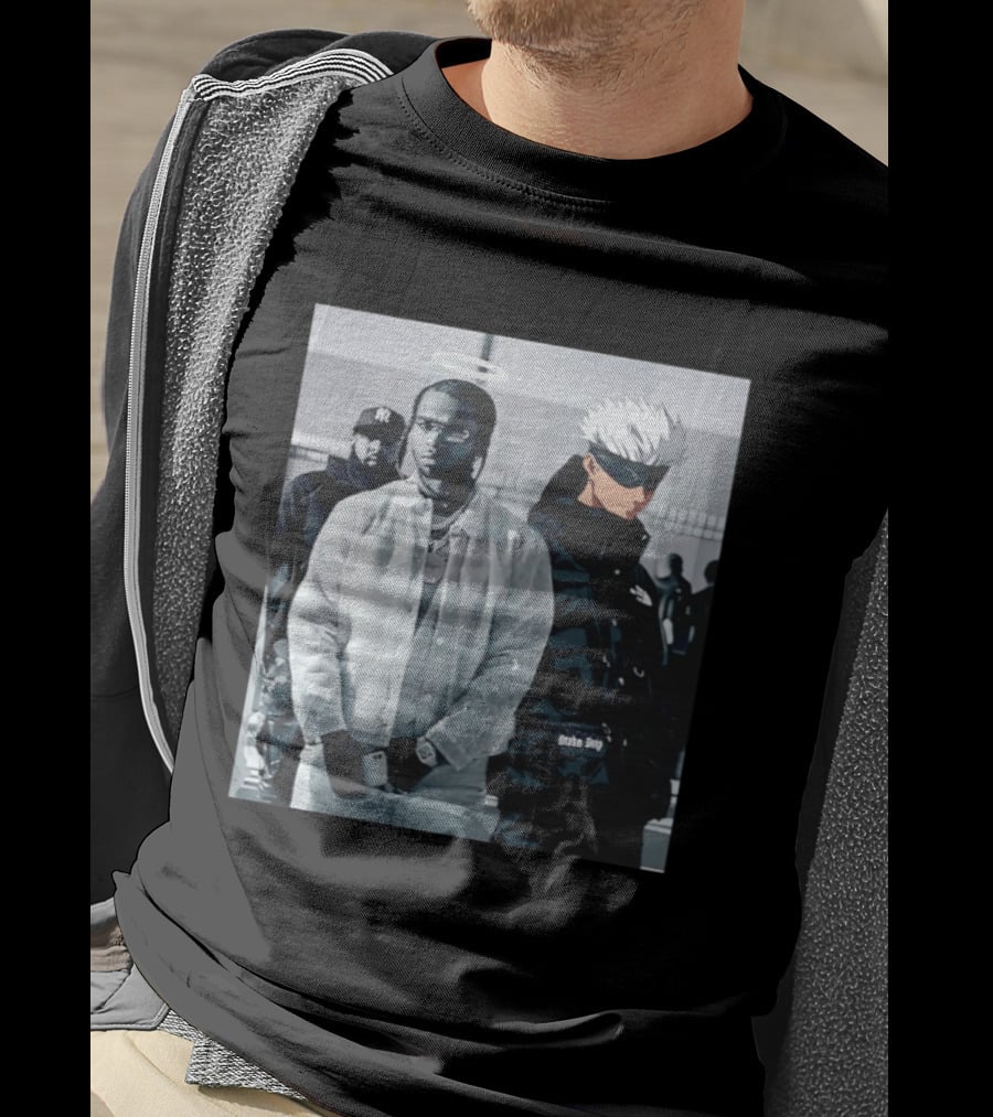 Jujutsu Kaisen Gojo Satoru Pop Smoke Collaboration T-Shirt