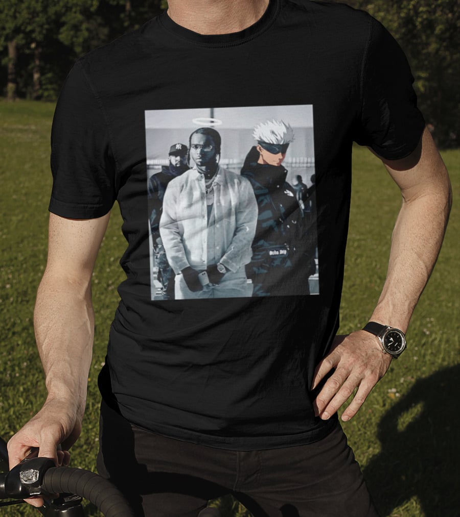 Jujutsu Kaisen Gojo Satoru Pop Smoke Collaboration T-Shirt