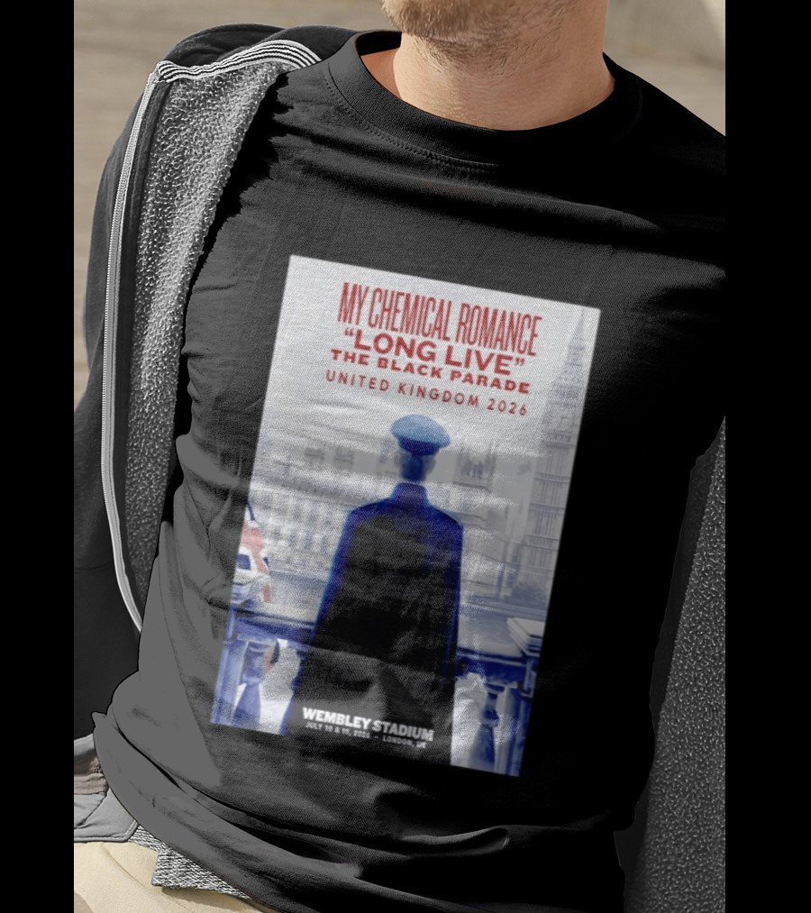 My Chemical Romance Long Live The Black Parade United Kingdom 2026 Wembley Stadium July 10 To 11 London UK T-Shirt
