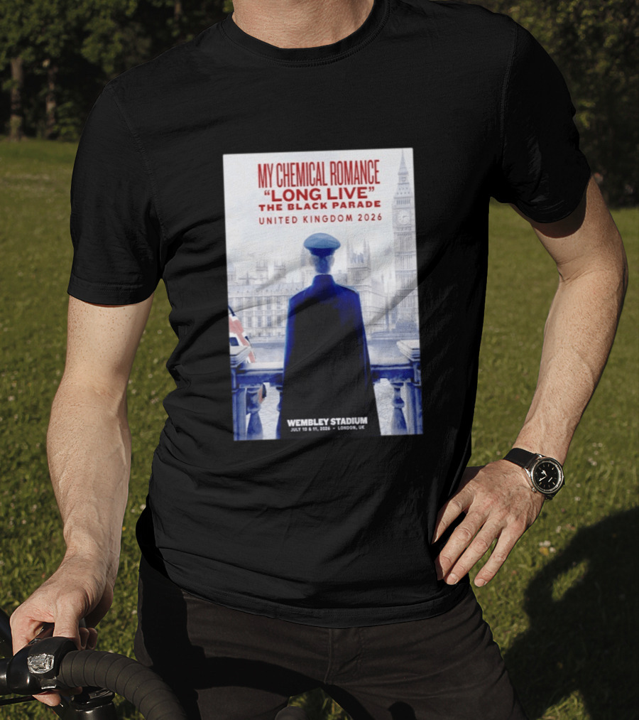 My Chemical Romance Long Live The Black Parade United Kingdom 2026 Wembley Stadium July 10 To 11 London UK T-Shirt