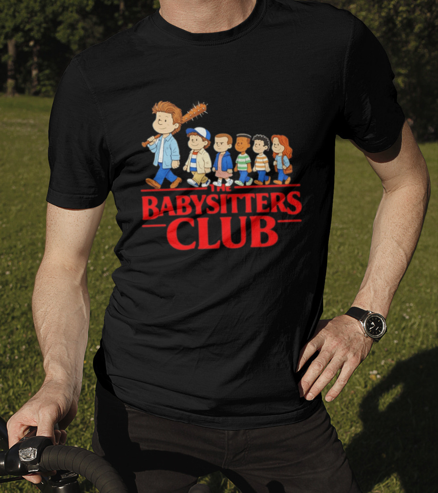 The Babysitters Club Stranger Things Mashup Characters Walking T-Shirt