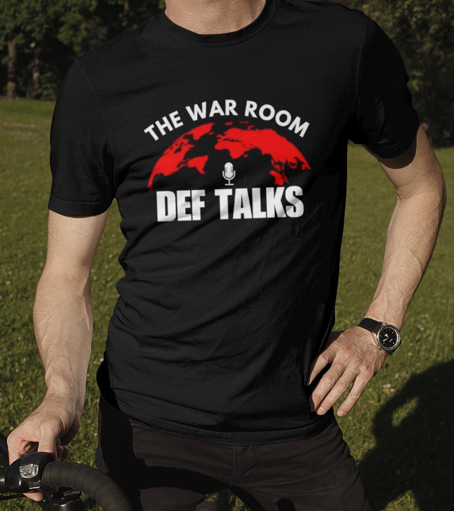 The War Room Def Talks Red World Map Microphone T-Shirt