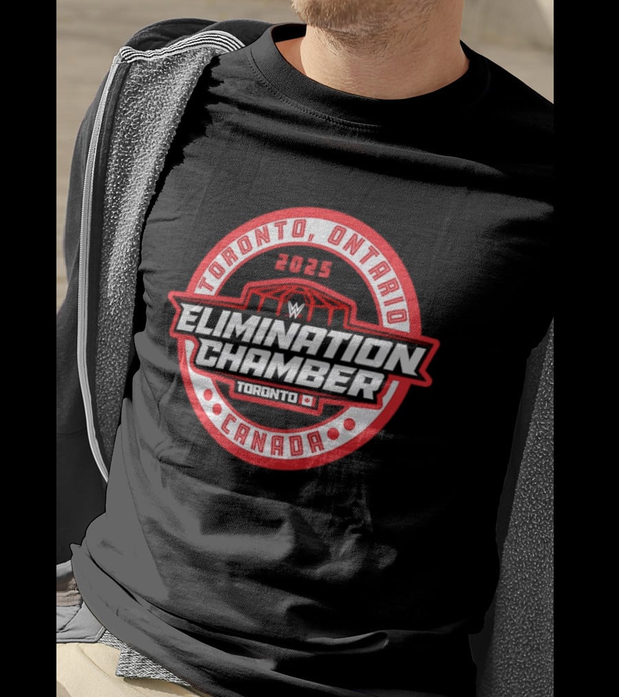 Toronto Ontario Canada Elimination Chamber 2025 Event T-Shirt
