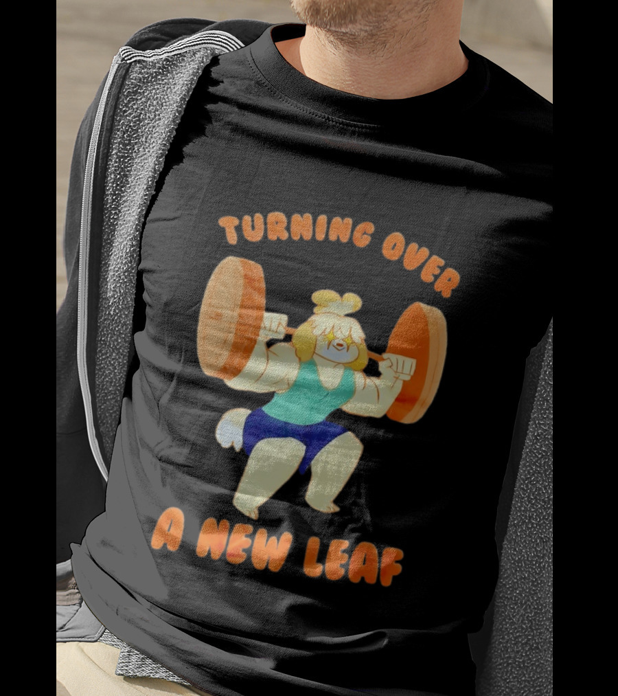Turning Over A New Leaf Isabel Lifting Weights T-Shirt