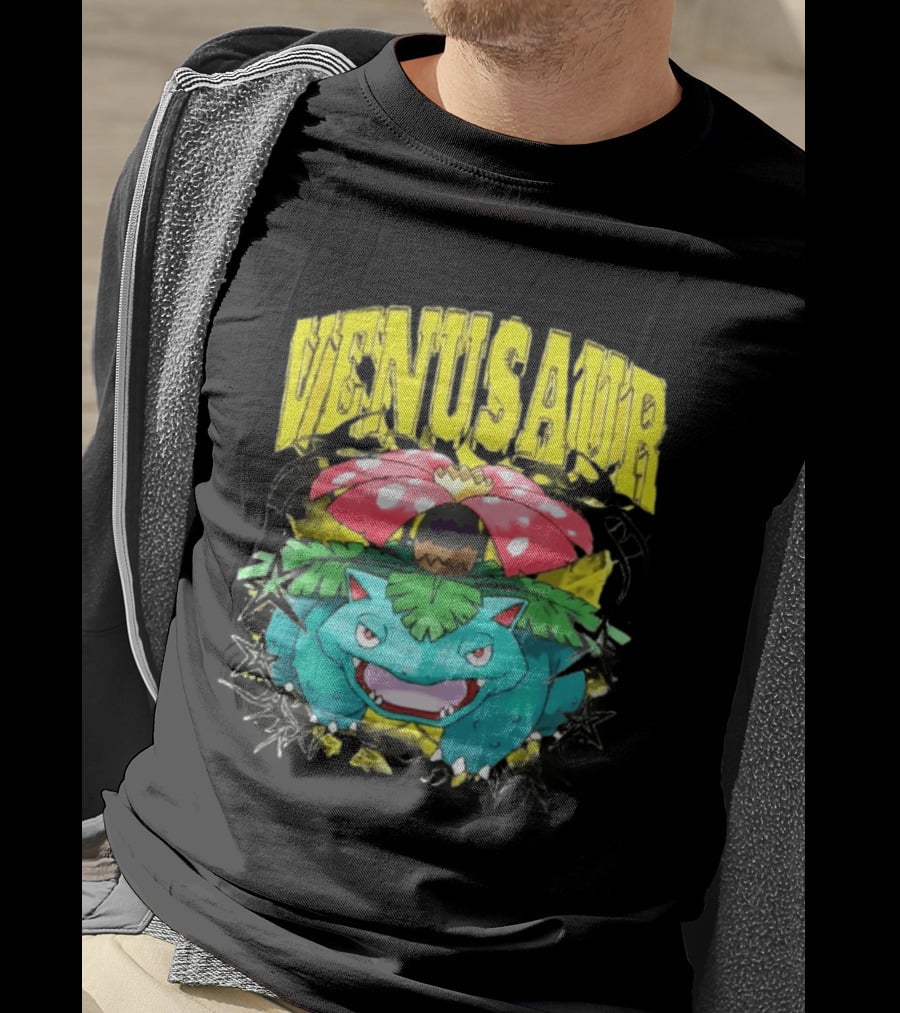 Venusaur Grass Poison Type Pokemon Anime T-Shirt