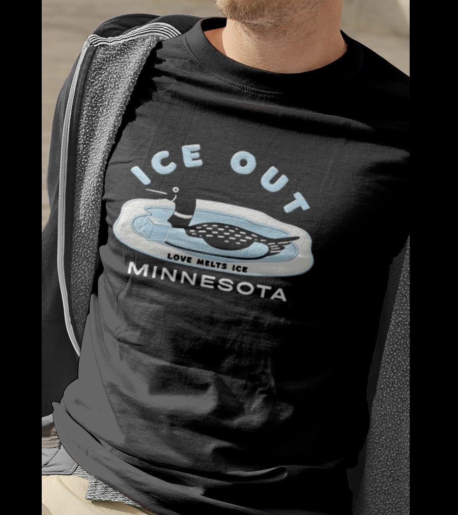 Ice Out Love Melts Ice Minnesota T-Shirt