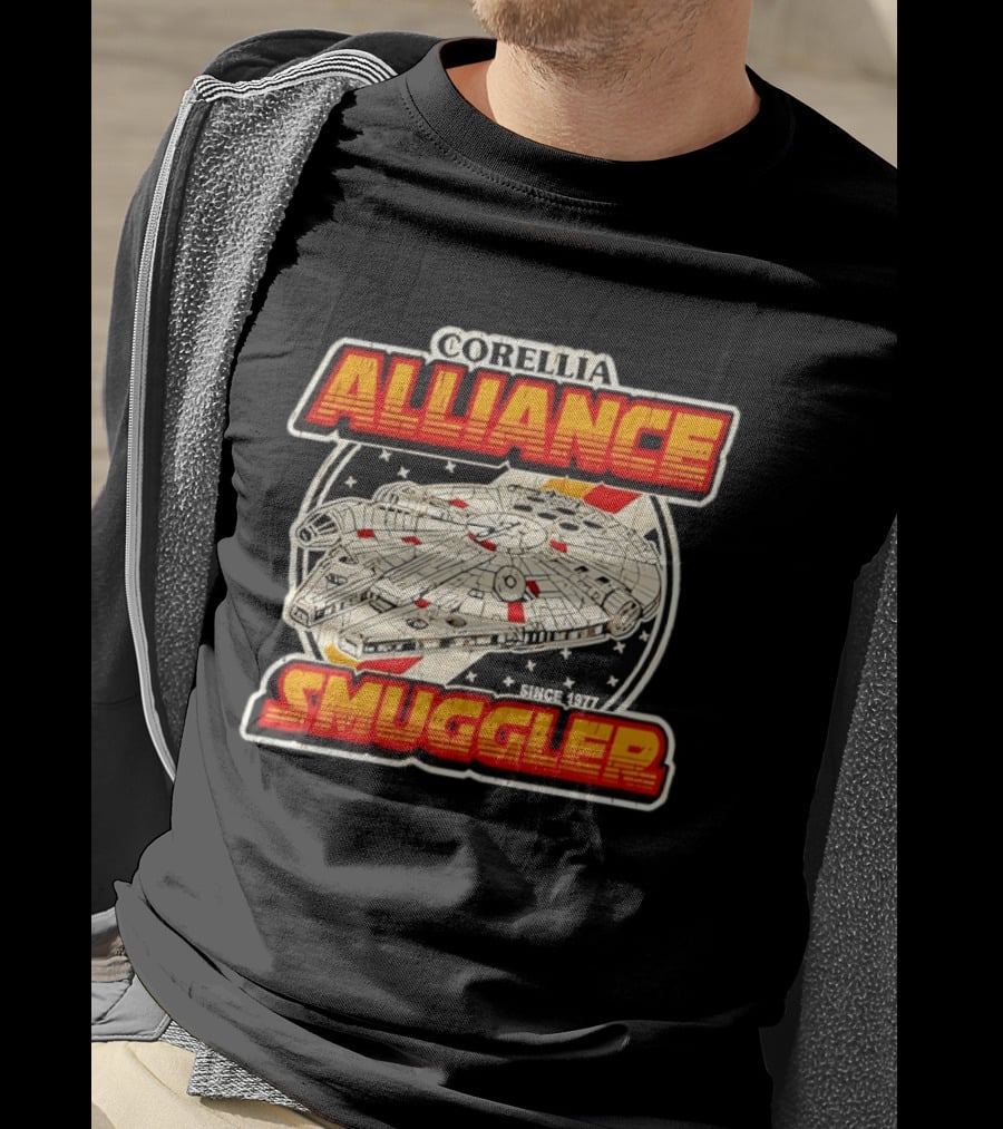 Corellia Alliance S Gler Since 1977 Star Wars Millennium Falcon T-Shirt