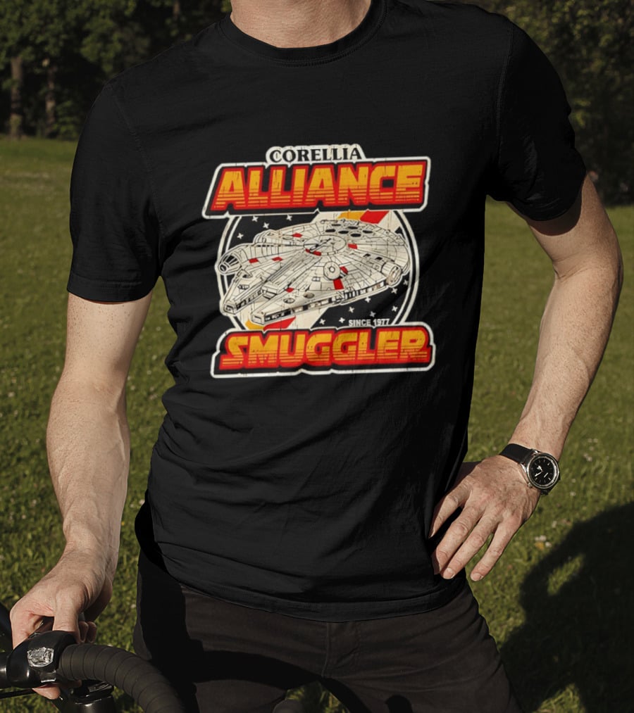 Corellia Alliance S Gler Since 1977 Star Wars Millennium Falcon T-Shirt
