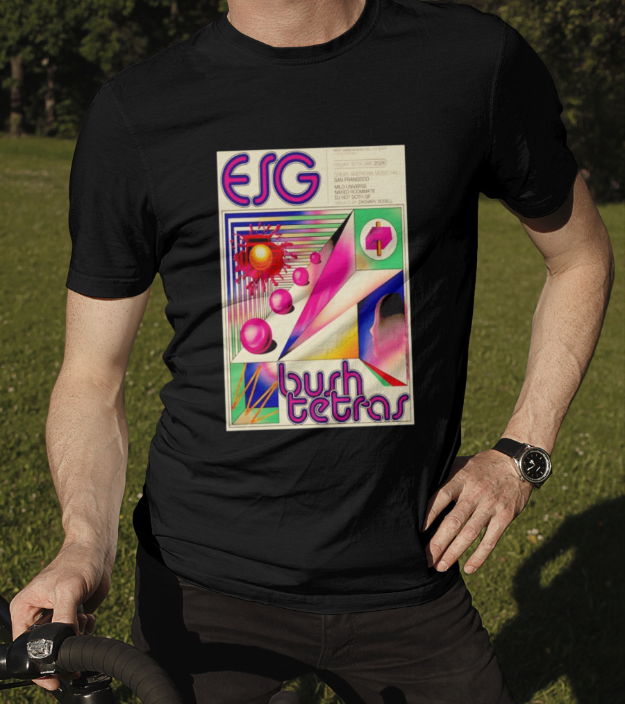 ESG Bush Tetras Live San Francisco January 30 2026 Concert Great American Music Hall T-Shirt
