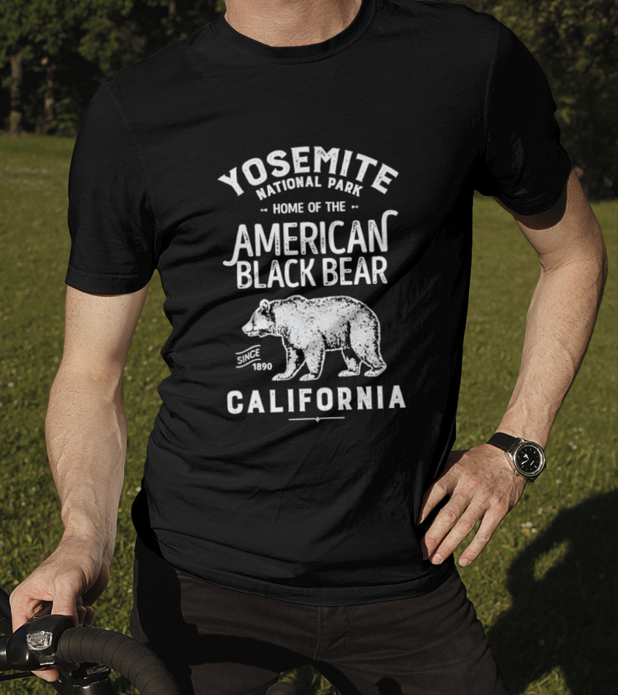Yosemite National Park American Black Bear Since 1890 California T-Shirt