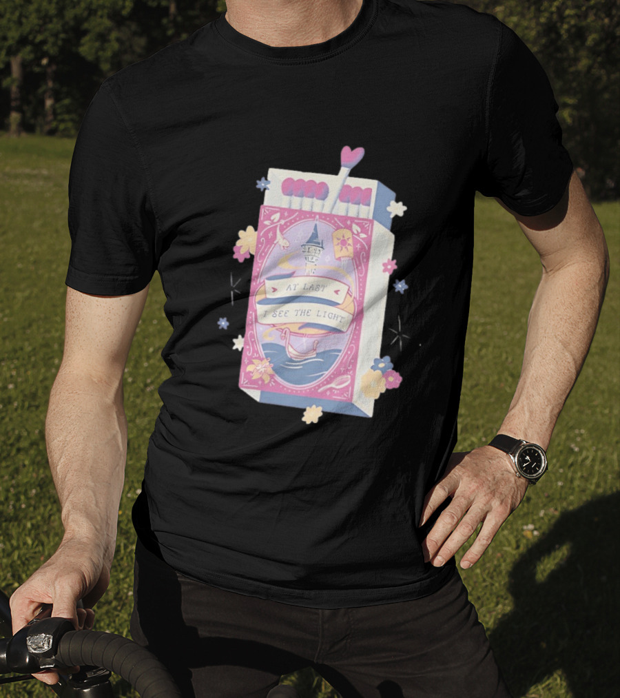 At Last I See The Light Floating Lantern Matchbox Flowers T-Shirt