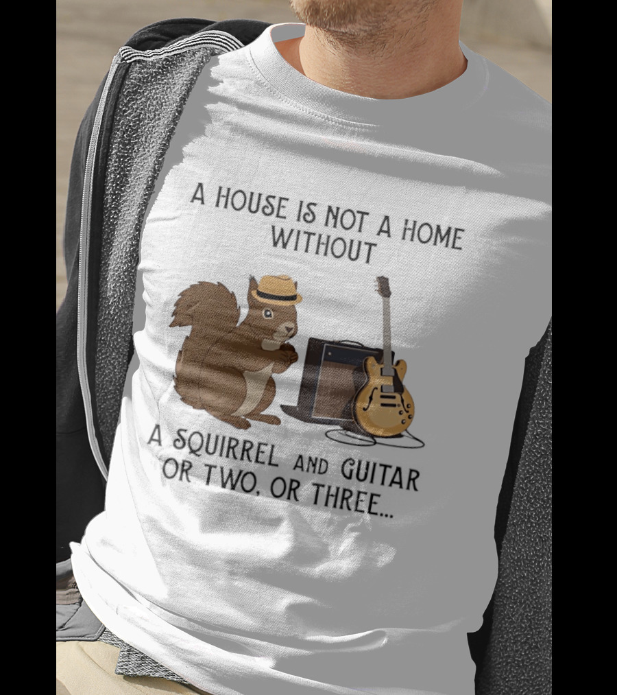 A House Is Not A Home Without A Squirrel And Guitar Or Two Or Three T-Shirt