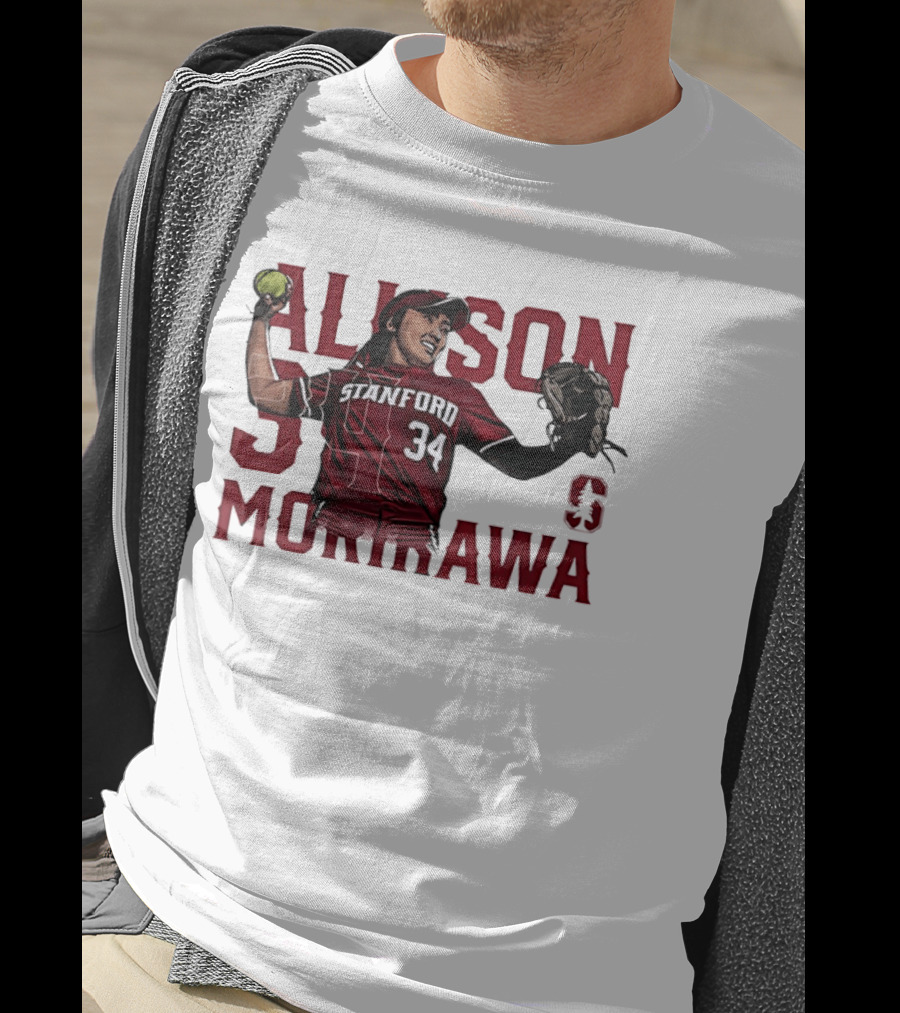 Allison Morikawa 34 Stanford Softball Cardinal S T-Shirt