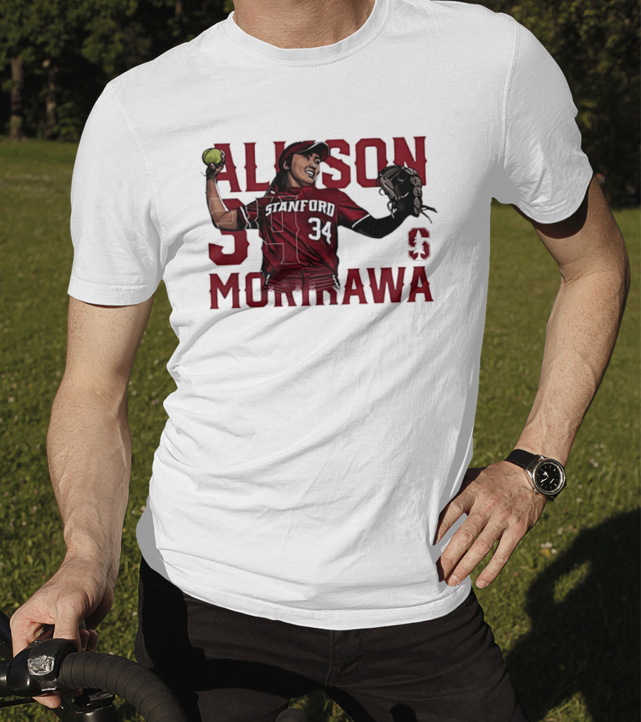 Allison Morikawa 34 Stanford Softball Cardinal S T-Shirt