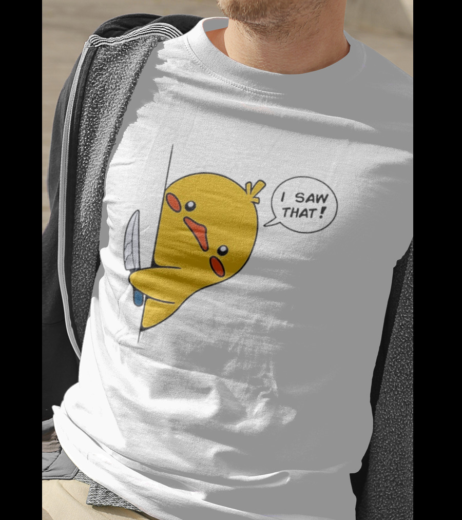Baby Duck Holding Knife I Saw That Humorous Cartoon Scene T-Shirt